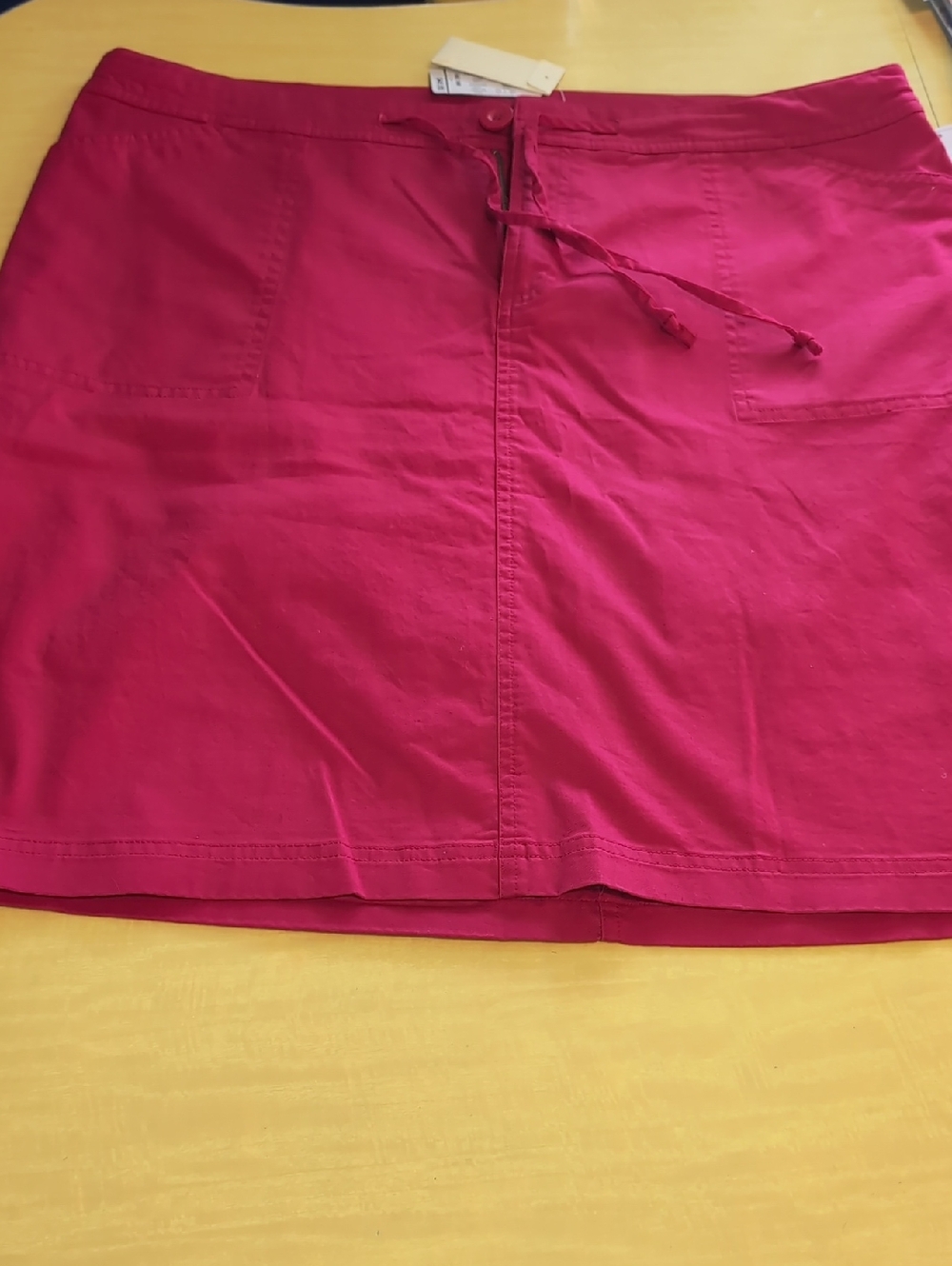 Christopher & Banks Red  Drawstring Skort